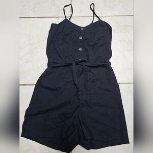 Black shorts romper small
